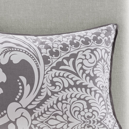 Start2Finish 7-piece cotton printed comforter bedding set with colorful design and matching pillow shams on a neatly made bed.