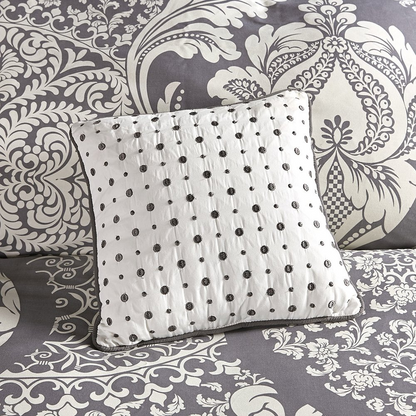 Start2Finish 7-piece cotton printed comforter bedding set with colorful floral patterns on a bed.