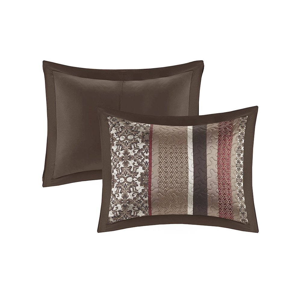 Reversible jacquard bedspread set with five pieces, featuring intricate patterns and a soft, luxurious fabric from Start2Finish.