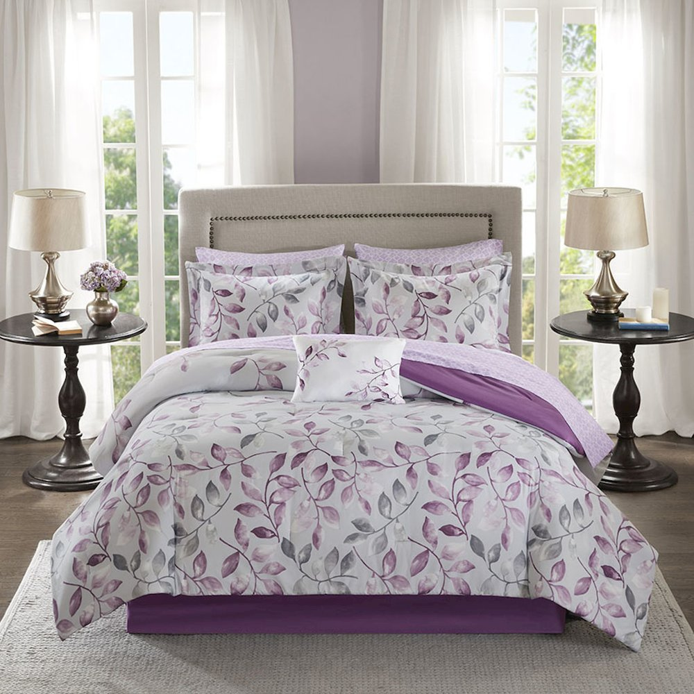 Start2Finish 9-piece comforter bedding set with cotton bed sheets, featuring a cozy, stylish design for a complete bedroom look.