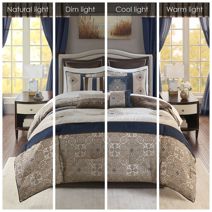Start2Finish 24 Piece Room In a Bag bedding set with colorful sheets, pillowcases, and comforter for a complete bedroom decor.