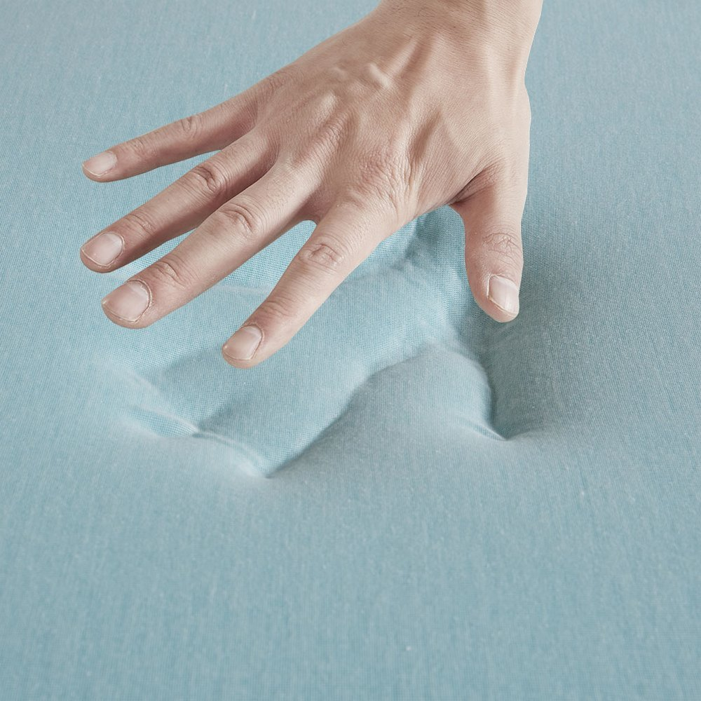 Start2Finish mattress topper showing a plush, cushioned surface designed for added comfort and support on a bed.