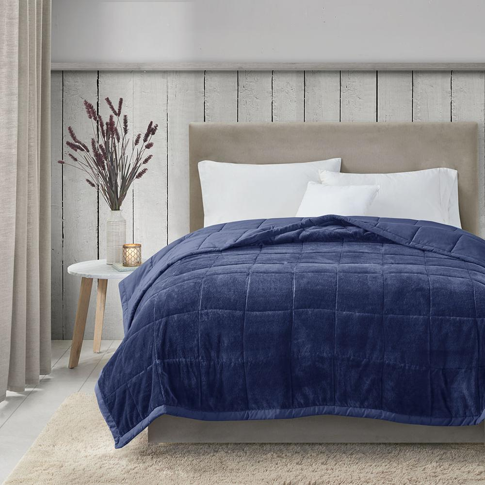 Reversible HeiQ Smart Temperature down alternative blanket in bedding, features soft fabric and dual-sided design for adjustable warmth.