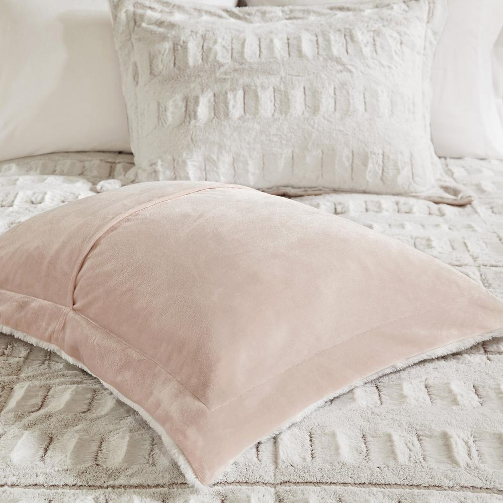 Start2Finish back print long fur comforter mini set with plush fur texture and colorful back design, perfect for cozy bedding.