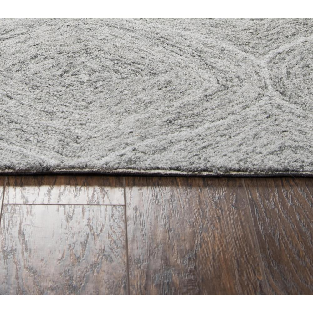 Hand tufted wool rug with loop pile in 5x8 feet, featuring a textured, durable design from Start2Finish.