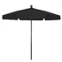 Start2Finish 7.5-foot black vinyl-coated hex garden umbrella with 6 ribs, push-up and pin lift mechanism, woven canopy.