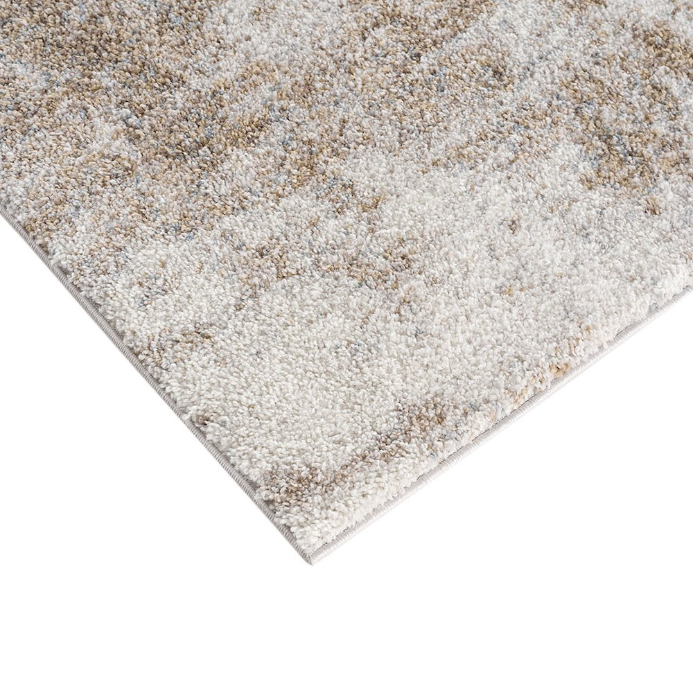 Start2Finish Cozy Shag Abstract Area Rug with plush shag texture and modern abstract pattern in warm neutral tones.