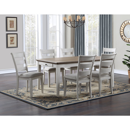 Start2Finish Pendleton dining table with a wooden surface and sturdy legs, ideal for family meals and gatherings.