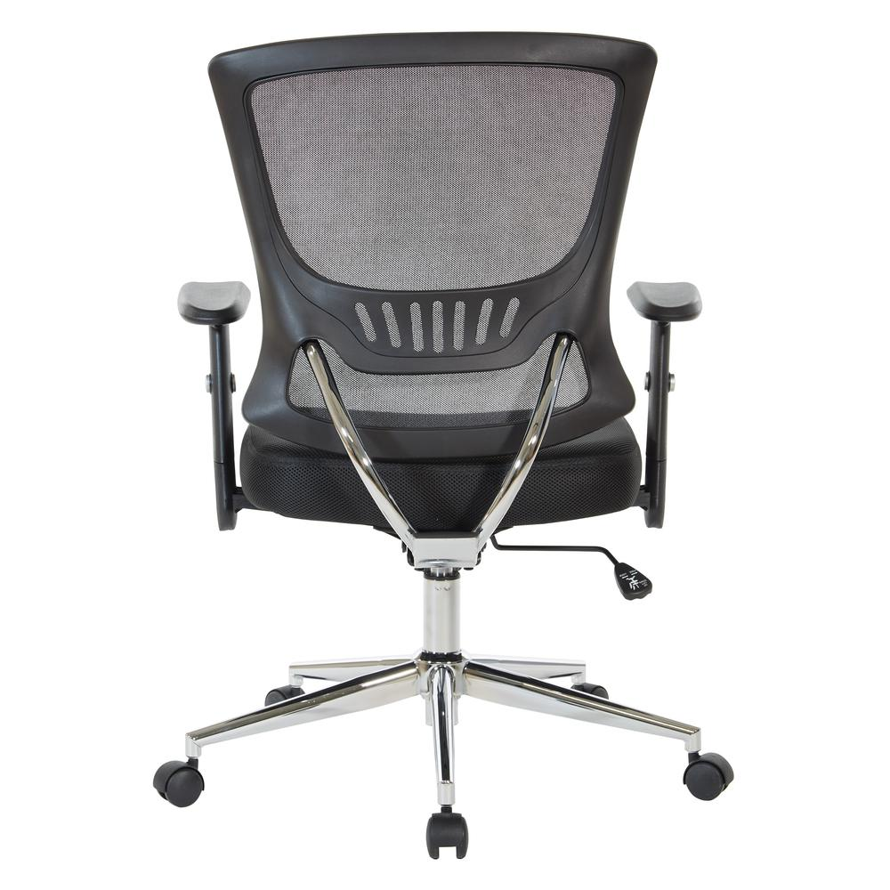 Start2Finish mesh back and seat locking tilt task chair with chrome base, ergonomic office furniture for comfortable seating.
