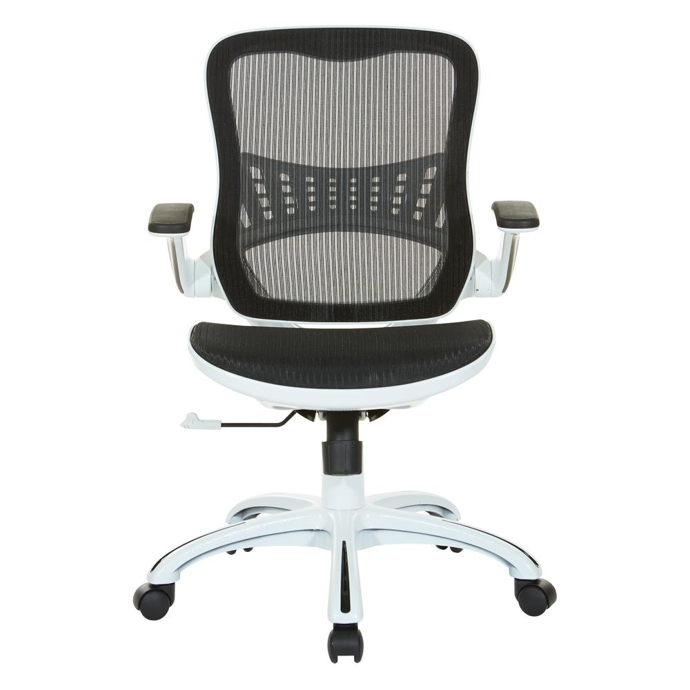 Start2Finish Riley office chair with black mesh back and padded seat, ergonomic furniture for workspace comfort.