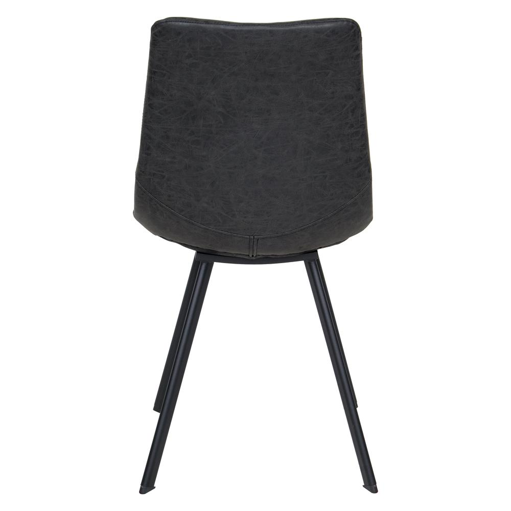 Modern leather dining chair with metal legs from Start2Finish, featuring a sleek design and cushioned seat for stylish comfort