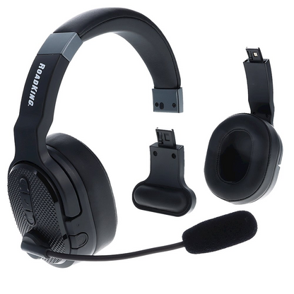 Start2Finish wireless Bluetooth noise-canceling trucker headset with mono-to-stereo design, ideal for clear communication.
