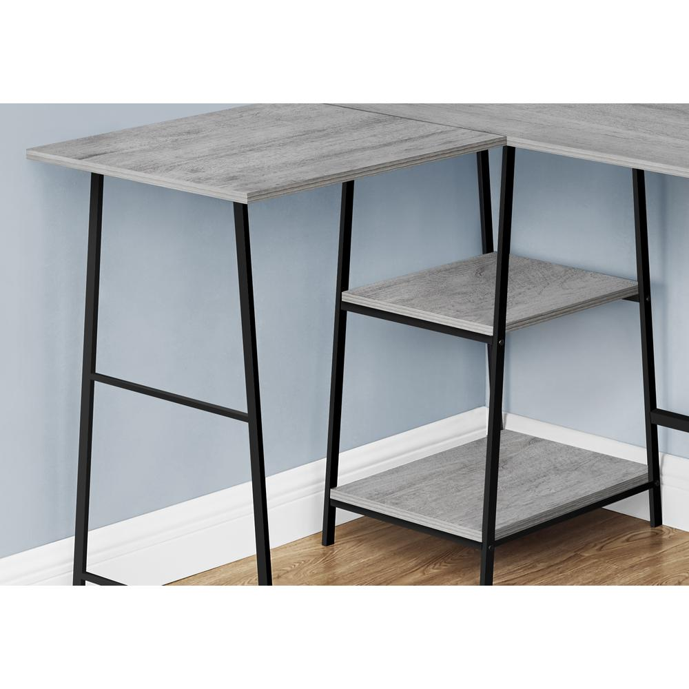 Start2Finish L-shaped corner computer desk with storage shelves, ideal for home office workspace and organization.