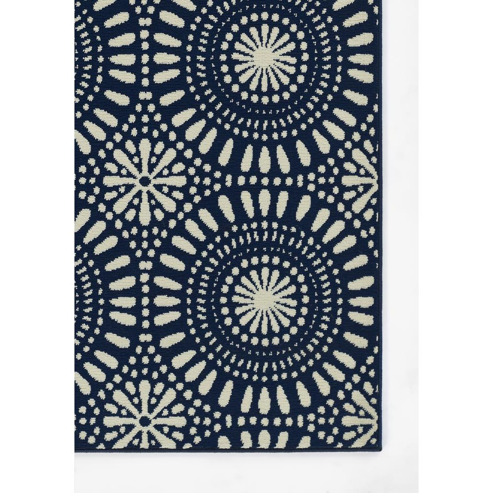 Start2Finish navy rectangular area rug with a modern transitional design, measuring 7&