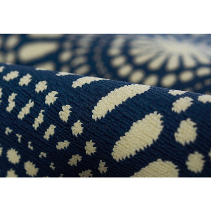 Start2Finish navy transitional rectangle area rug, 7&