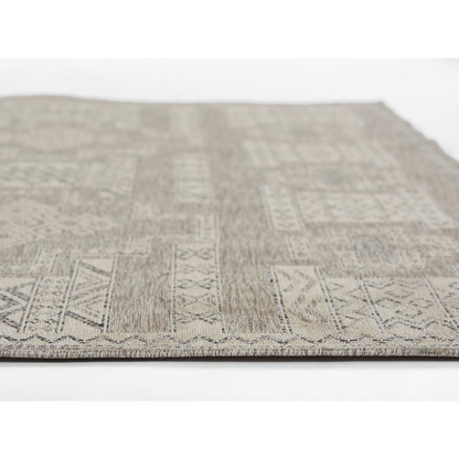 Grey transitional rectangle area rug by Start2Finish, 5&