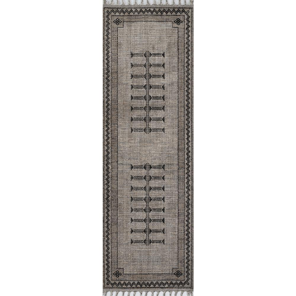 Start2Finish black rectangular area rug measuring 5&