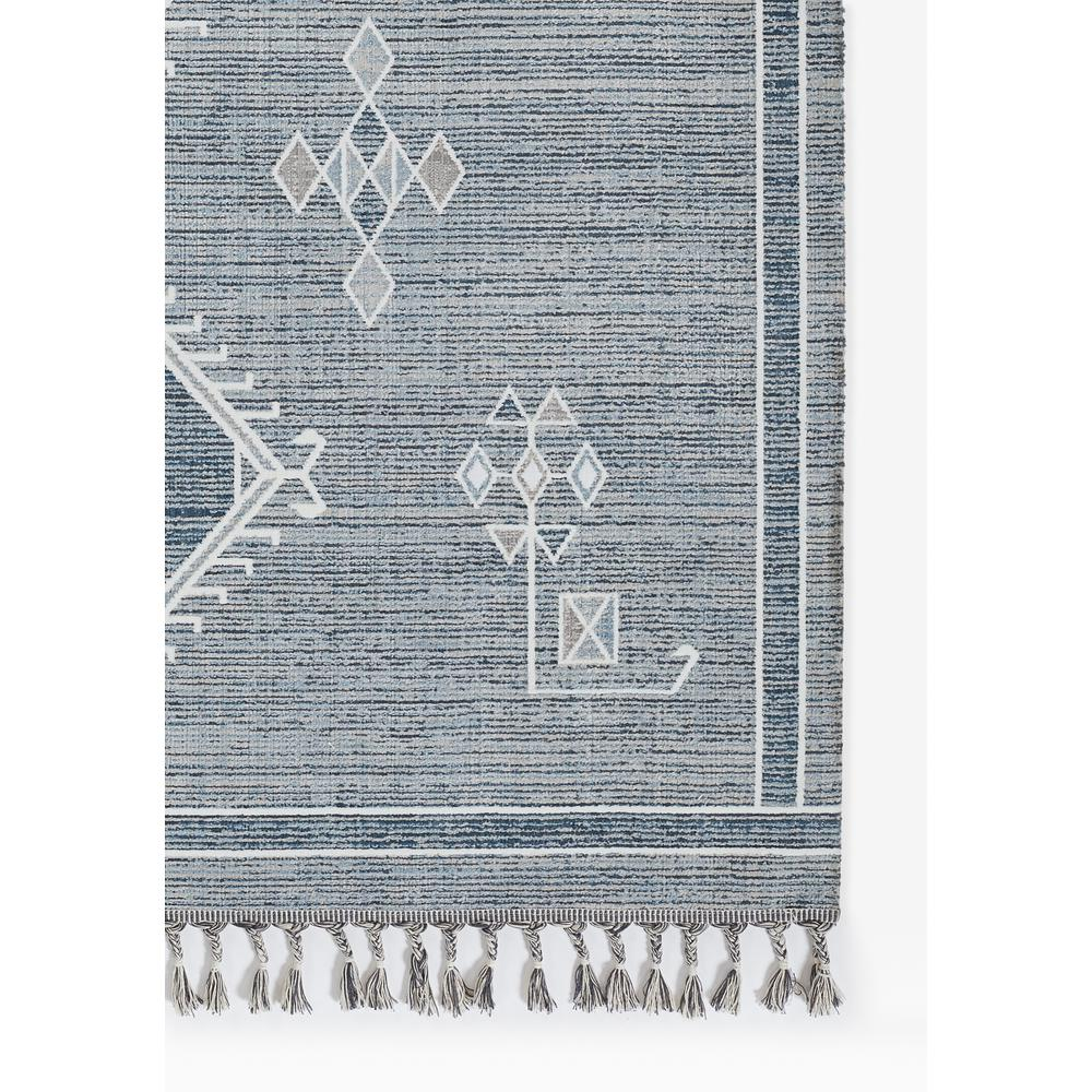 Start2Finish contemporary rectangle area rug in blue, 7&