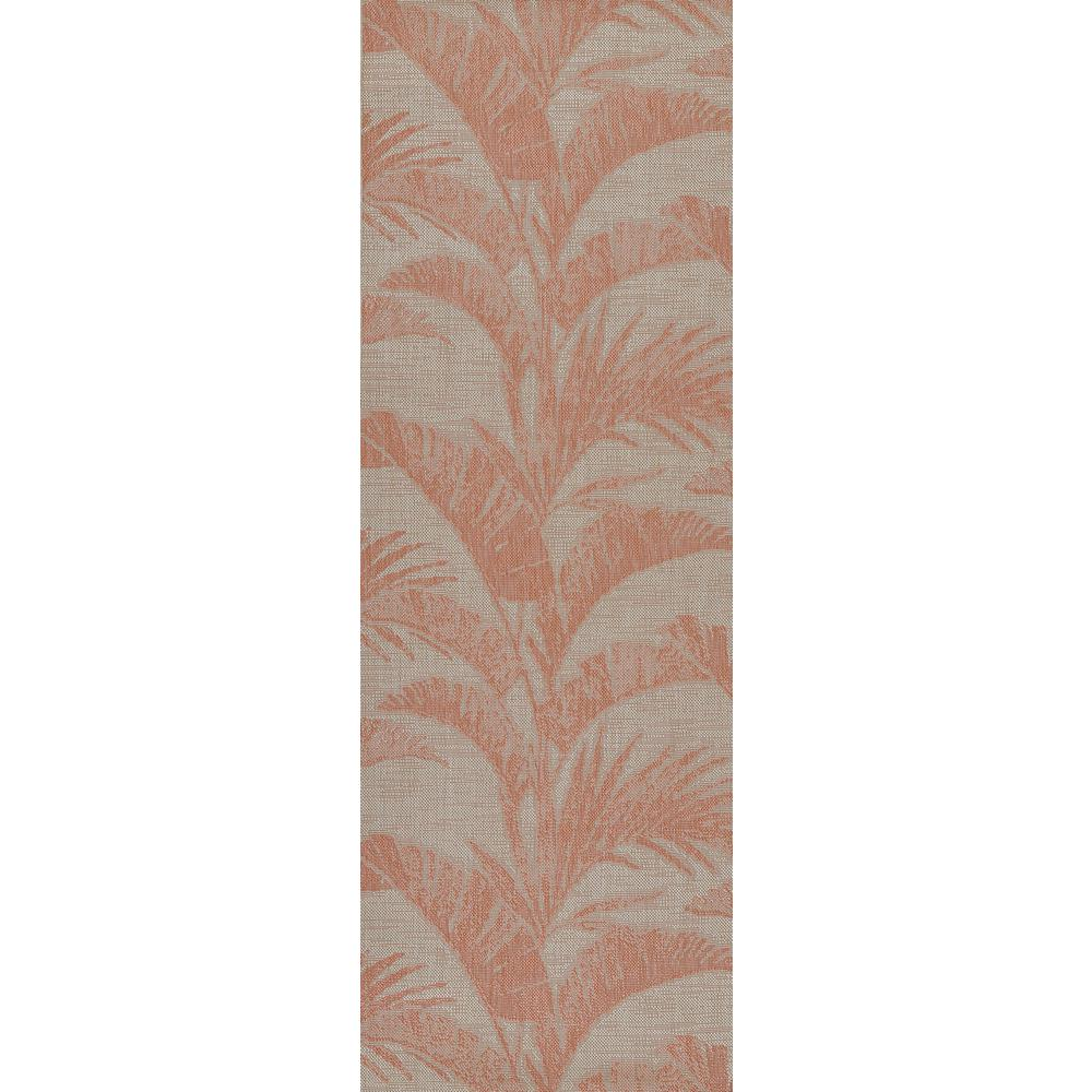 Start2Finish coral transitional rectangle area rug, 6&