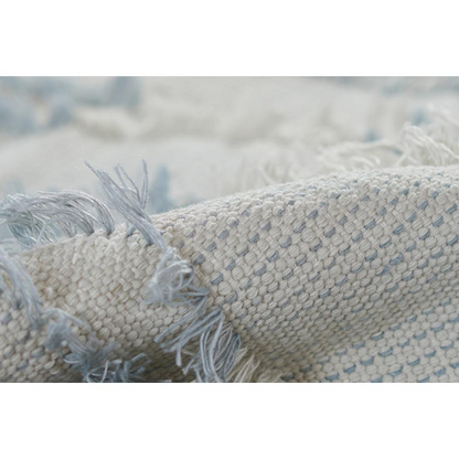 Blue contemporary runner area rug by Start2Finish, 2&