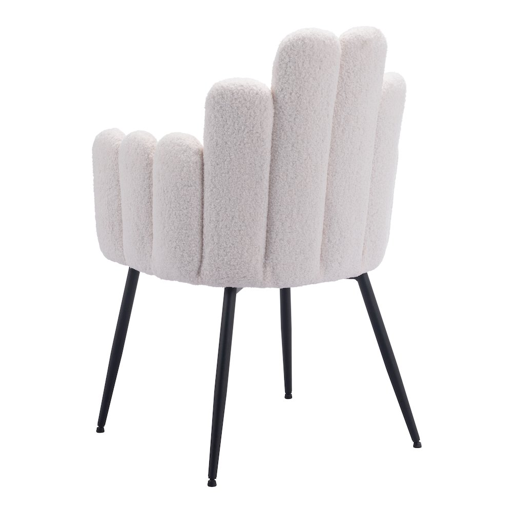 Set of 2 ivory Noosa Dining Chairs by Start2Finish, featuring modern design and comfortable upholstered seats.