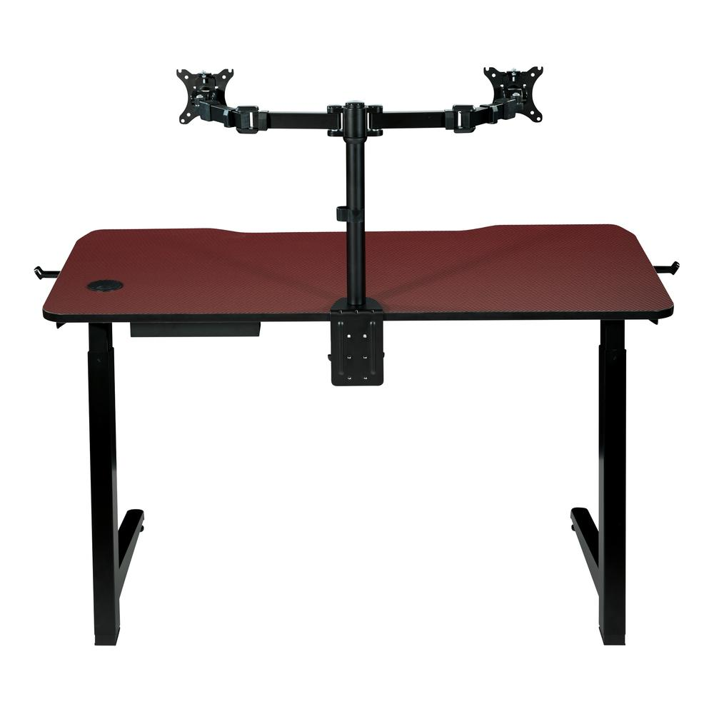 Start2Finish Arena 1337 Battlestation gaming desk with a sleek black finish and spacious workspace for gamers.
