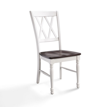 Set of four Shelby dining chairs by Start2Finish, featuring modern design with wooden legs and upholstered seats.