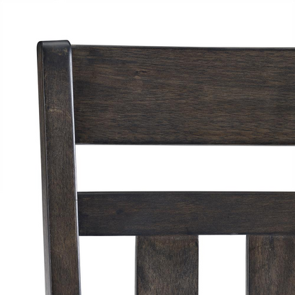 Set of four Hayden 4-Piece Slat Back Dining Chairs by Start2Finish, featuring wooden slat backs and cushioned seats.