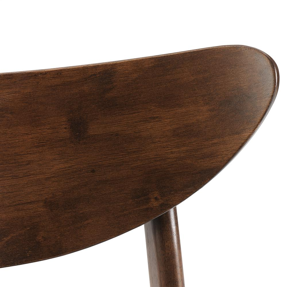 Set of four Landon wood dining chairs by Start2Finish, featuring a classic design with smooth wooden finish and supportive backrests.