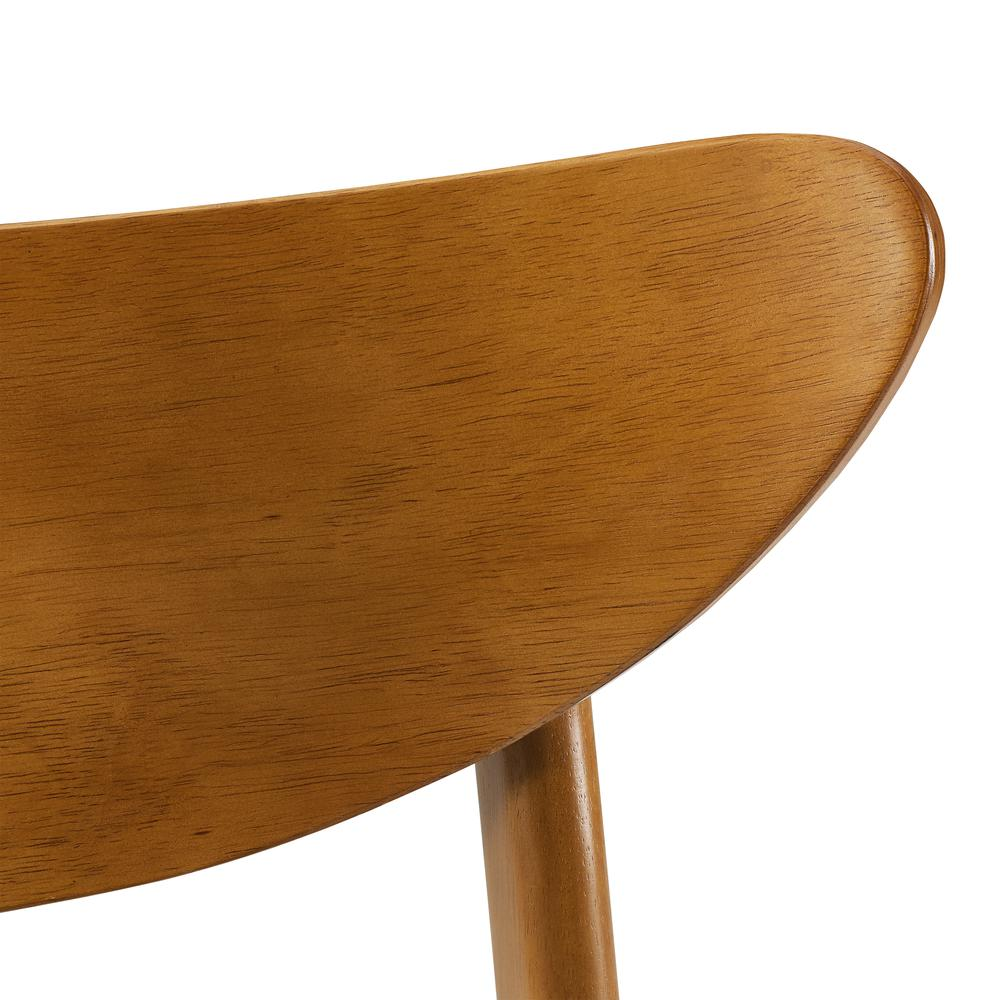 Set of four Landon wood dining chairs by Start2Finish, showcasing sturdy wooden frames and comfortable seating.