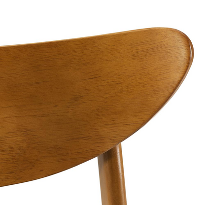 Set of four Landon wood dining chairs by Start2Finish, showcasing sturdy wooden frames and comfortable seating.