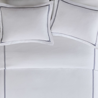 Start2Finish 100% cotton sateen embroidered duvet cover set with floral design, soft bedding for a stylish bedroom look.