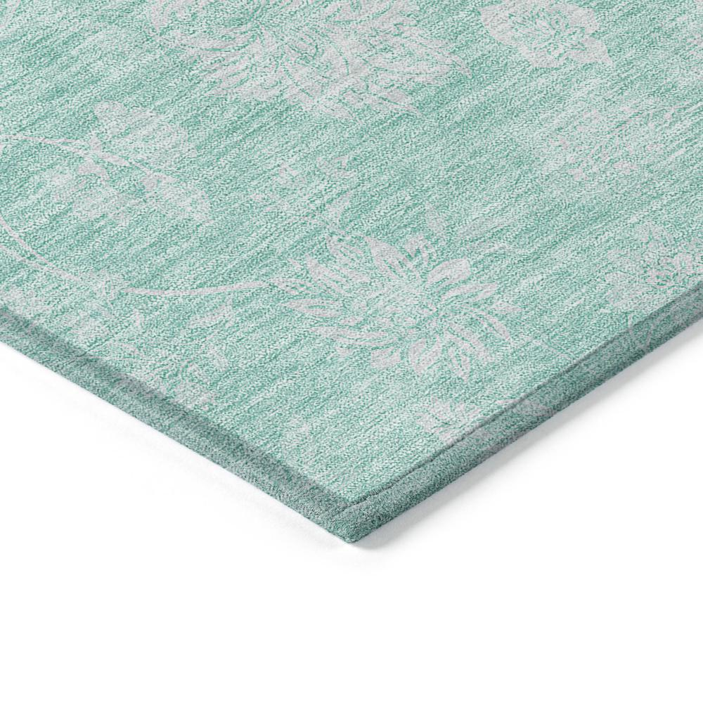 Start2Finish Chantille ACN681 teal 8x10 rug with soft, textured fabric and decorative pattern, ideal for living room or bedroom decor.