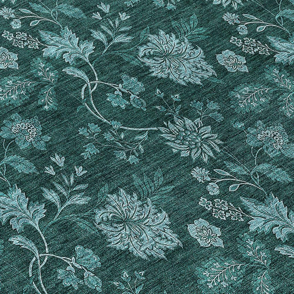 Start2Finish Chantille ACN680 teal 8x10 rug with intricate pattern, soft texture, and vibrant teal color for living room or bedroom decor.