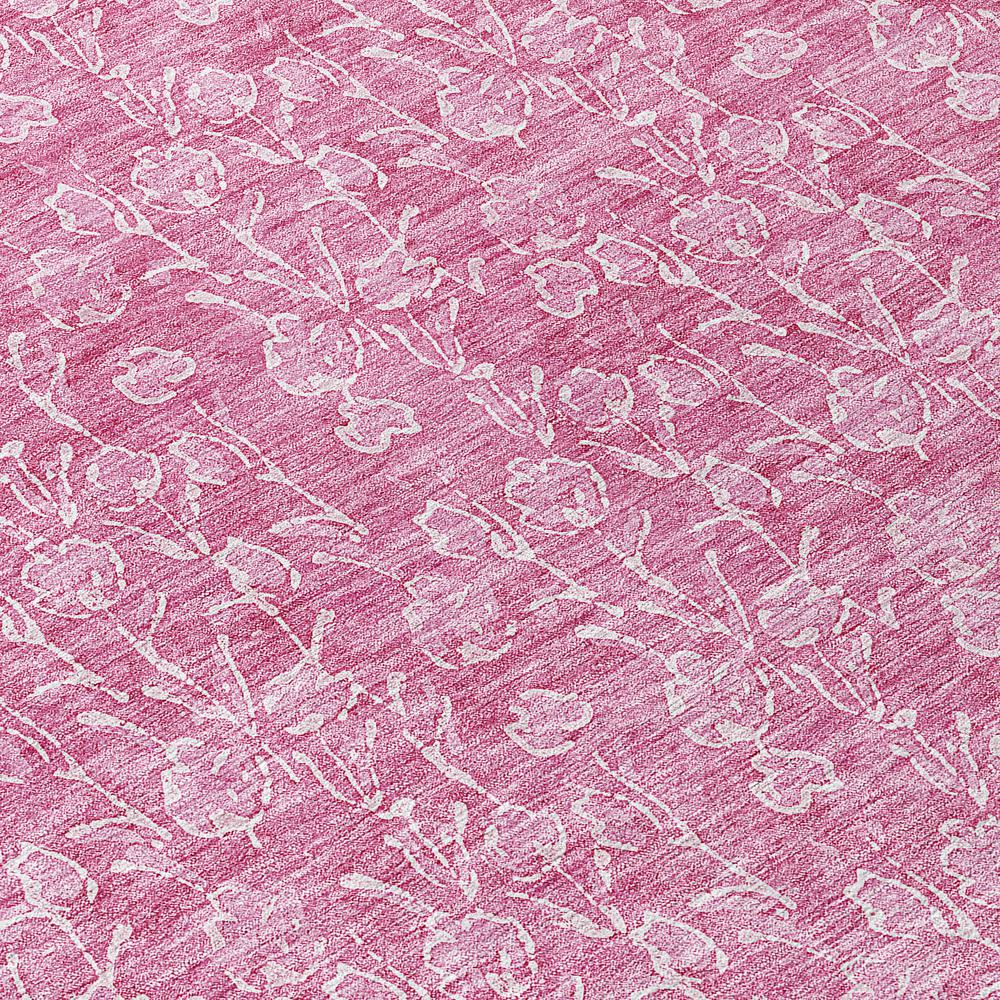 Start2Finish Chantille ACN691 pink 9x12 rug with soft, plush texture and floral design, ideal for living room or bedroom decor.