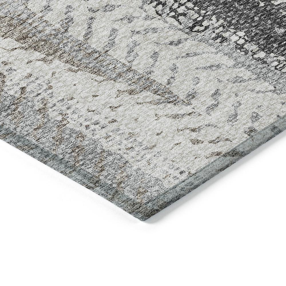 Start2Finish Chantille ACN693 brown 8x10 rug with textured pattern, featuring soft woven fabric and decorative edges.