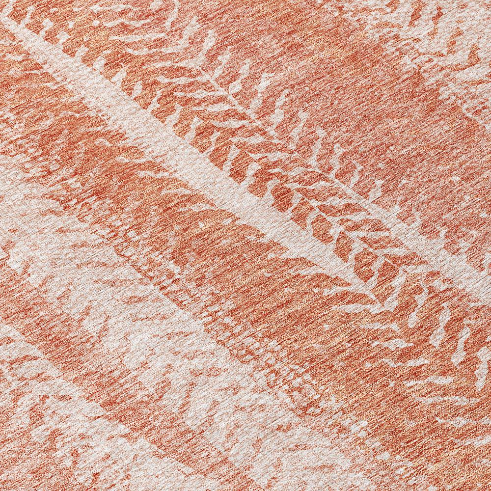 Start2Finish Chantille ACN694 orange 10x14 rug with intricate pattern, soft texture, and vibrant color for stylish floor decor.
