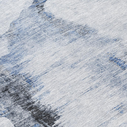 Start2Finish Chantille ACN710 blue 9x12 rug with intricate pattern, ideal for living room or bedroom decor.