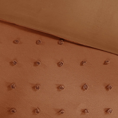 Start2Finish cotton jacquard comforter set with euro shams and throw pillows, showcasing elegant textured bedding design.