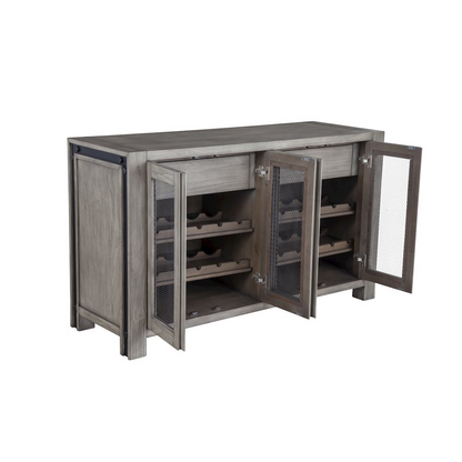 Start2Finish Fallon sideboard furniture with sleek wood finish and modern design, featuring multiple storage compartments.