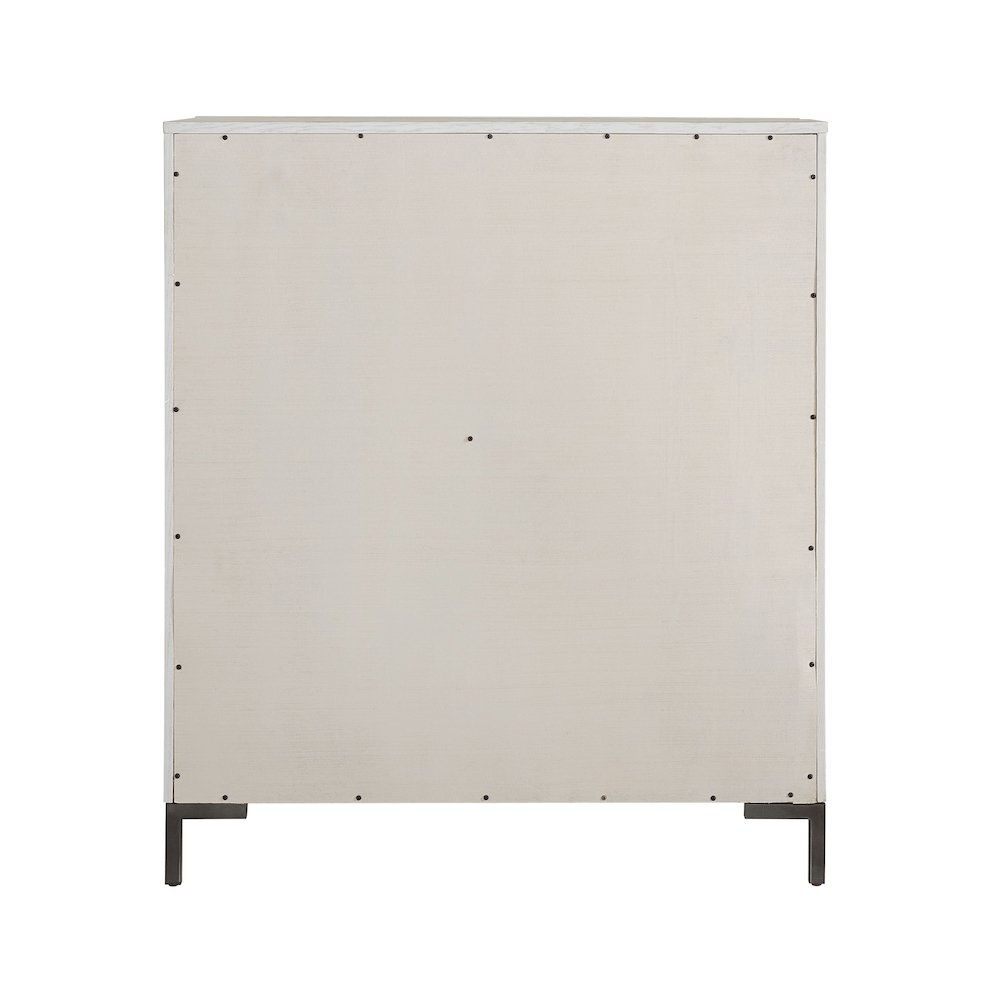 Start2Finish Bradley chest of furniture with sleek wood finish and modern design, featuring multiple drawers and a sturdy structure.