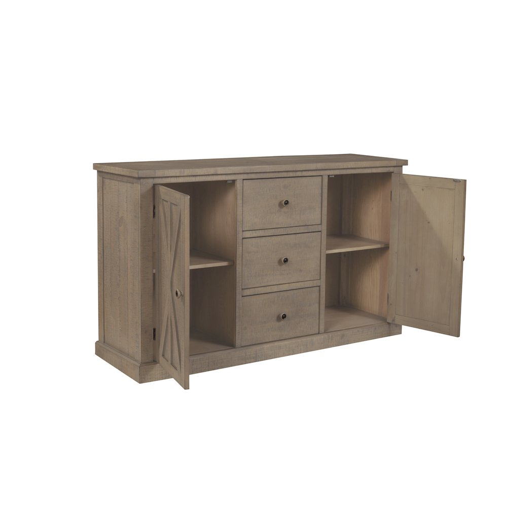 Start2Finish Arlo sideboard furniture with sleek wood finish and multiple storage compartments.