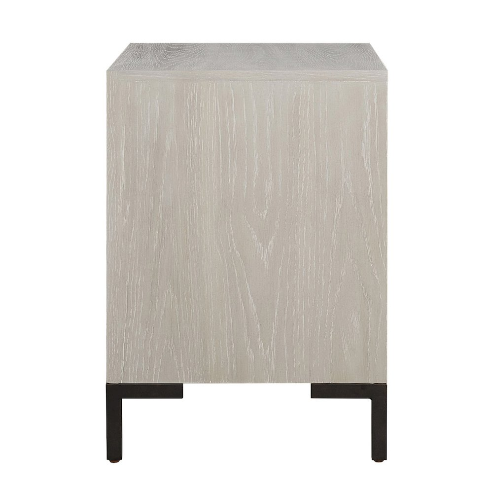 Start2Finish Bradley nightstand with a dark wood finish, featuring a single drawer and open shelf for bedroom storage.