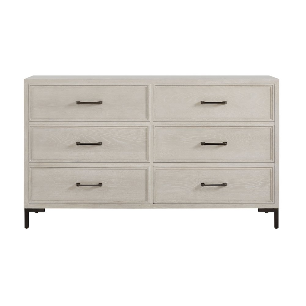 Start2Finish Bradley dresser with sleek wood finish, featuring multiple drawers and modern design for bedroom storage.