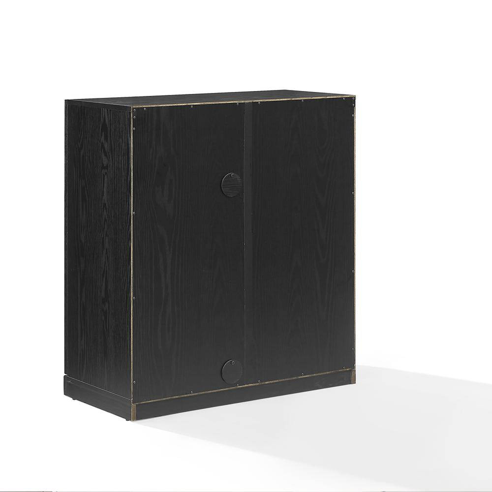 Start2Finish Essen stackable glass door kitchen pantry storage cabinet with clear glass doors and adjustable shelving for organized kitchen storage.