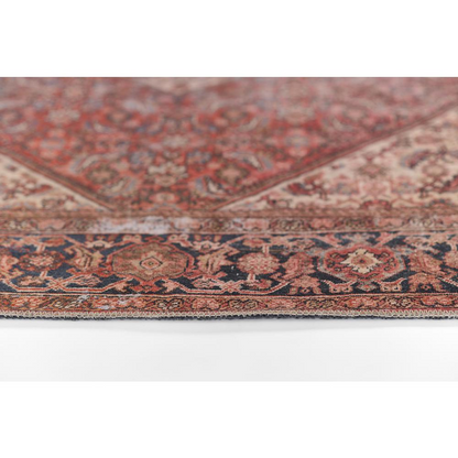 Start2Finish traditional rectangle area rug in red, 7&