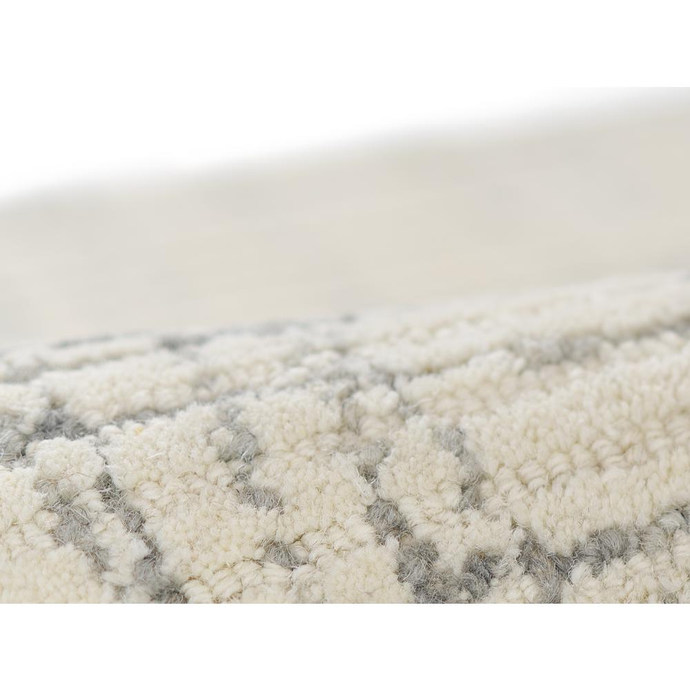 Ivory contemporary rectangle area rug by Start2Finish, 5&