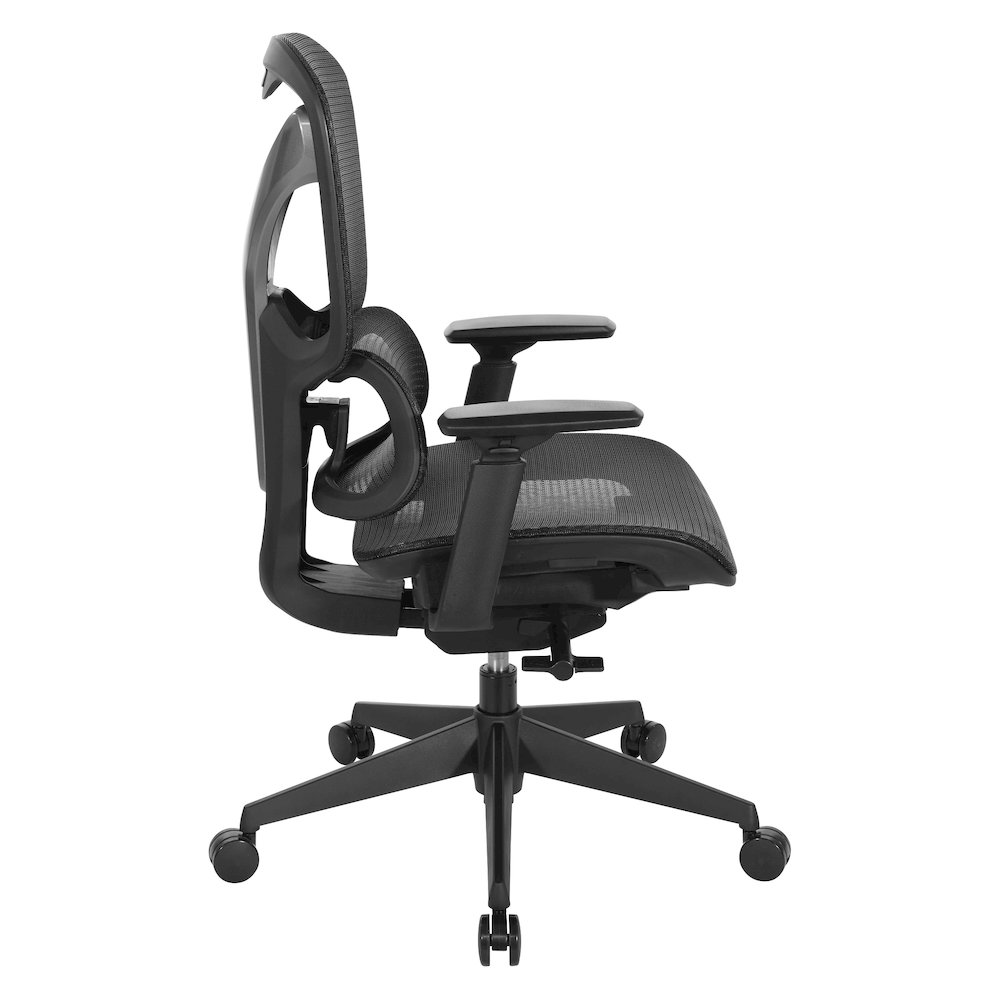 Start2Finish mesh back manager’s chair with ergonomic design, adjustable armrests, and breathable mesh for comfortable office seating.