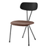 Set of four Elise PU dining side chairs by Start2Finish, featuring modern design with upholstered seats and sleek wooden legs.