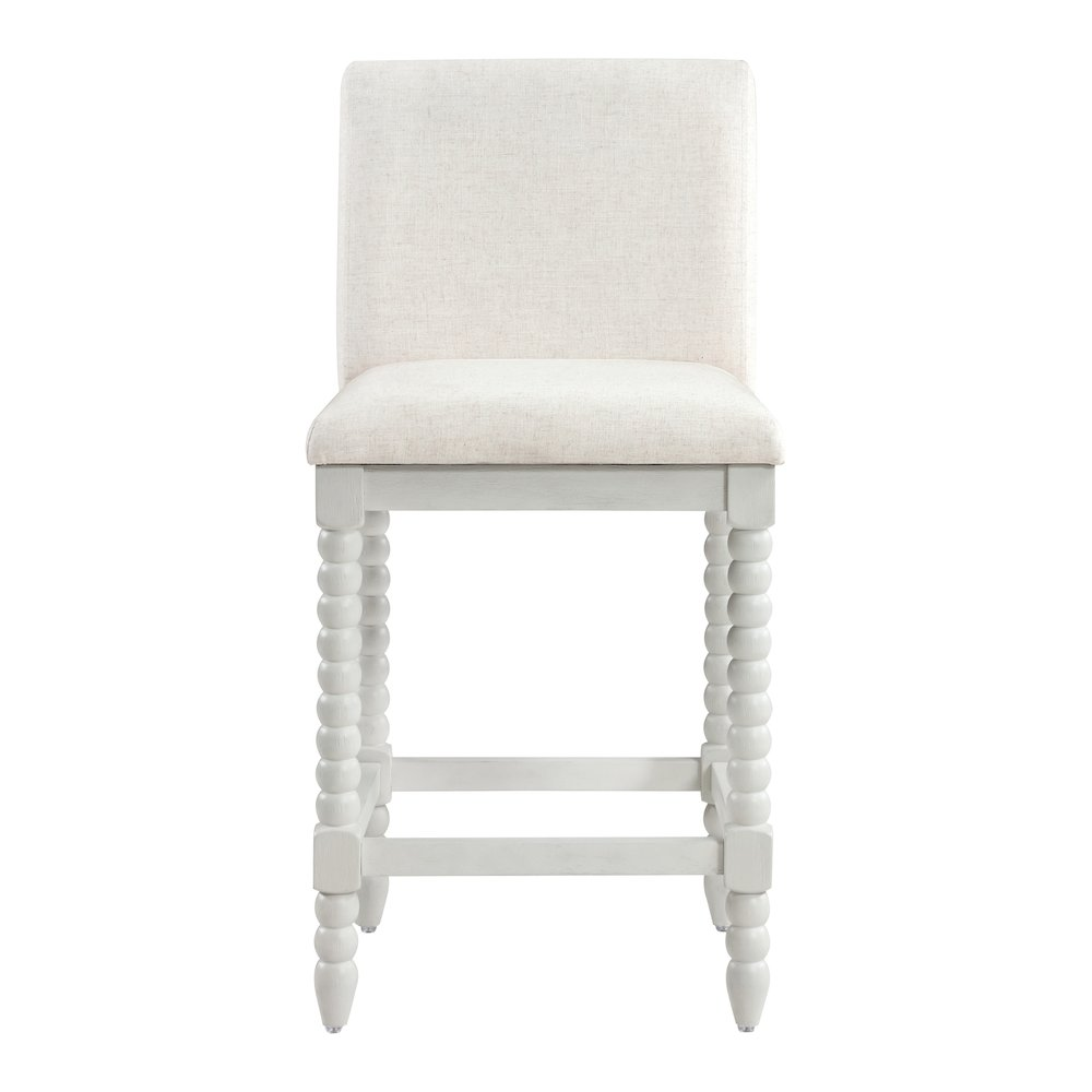 Start2Finish Kaylee 26-inch spindle counter stool with wooden seat and spindle backrest, ideal for kitchen or bar seating.